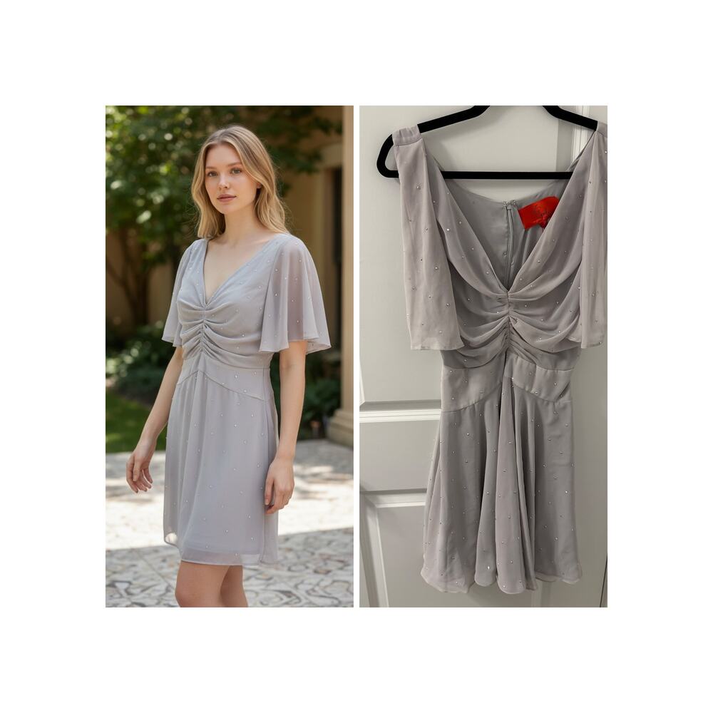 NWT $475 Z Spoke by Zac Posen Rhinestone dress Size 2